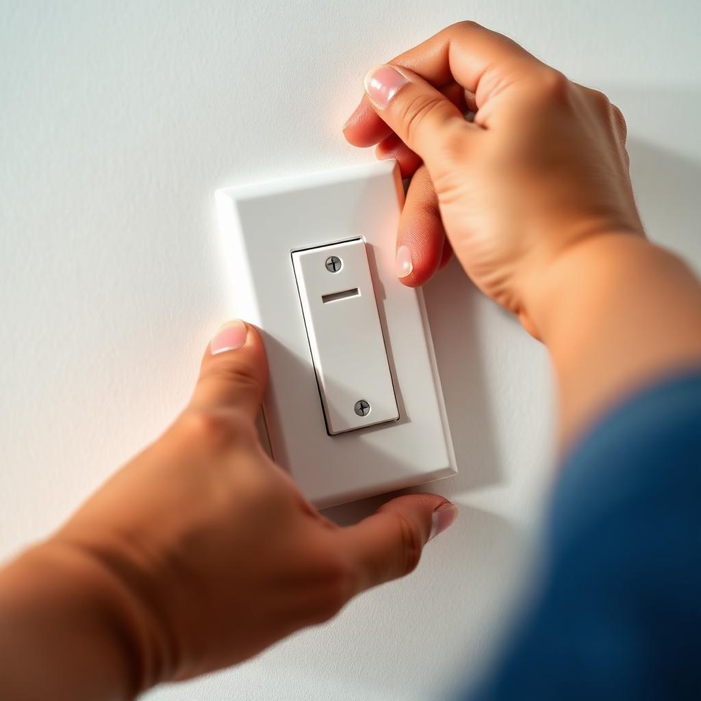 Installing a modern switch plate